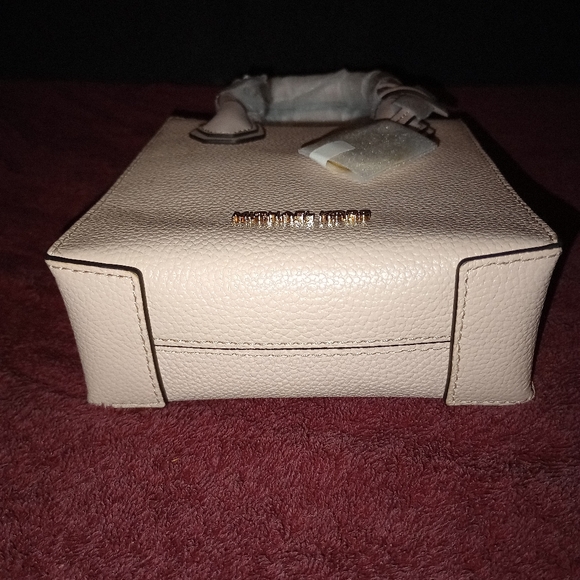 NWT Michael kors Mercer Extra-Small Pebbled Leather Crossbody Bag Powder Blush - Picture 5 of 14